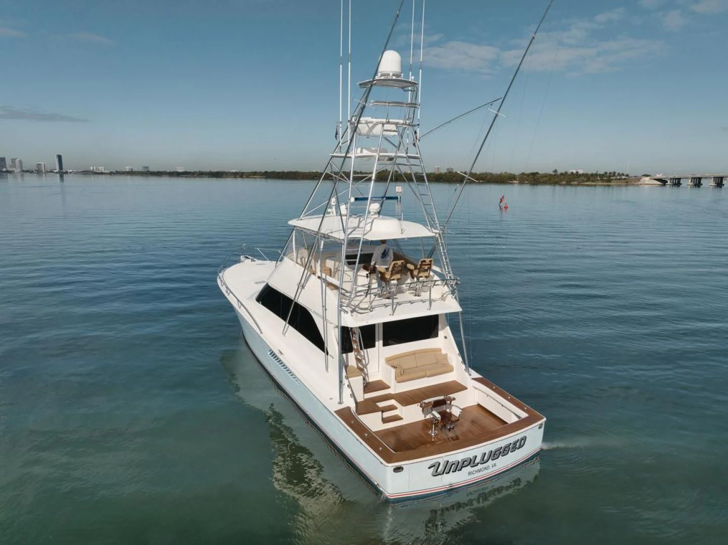 a boat in the water aboard 68 VIKING Yacht for Sale