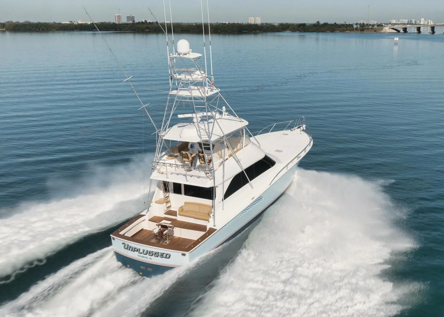 a boat on the water aboard 68 VIKING Yacht for Sale