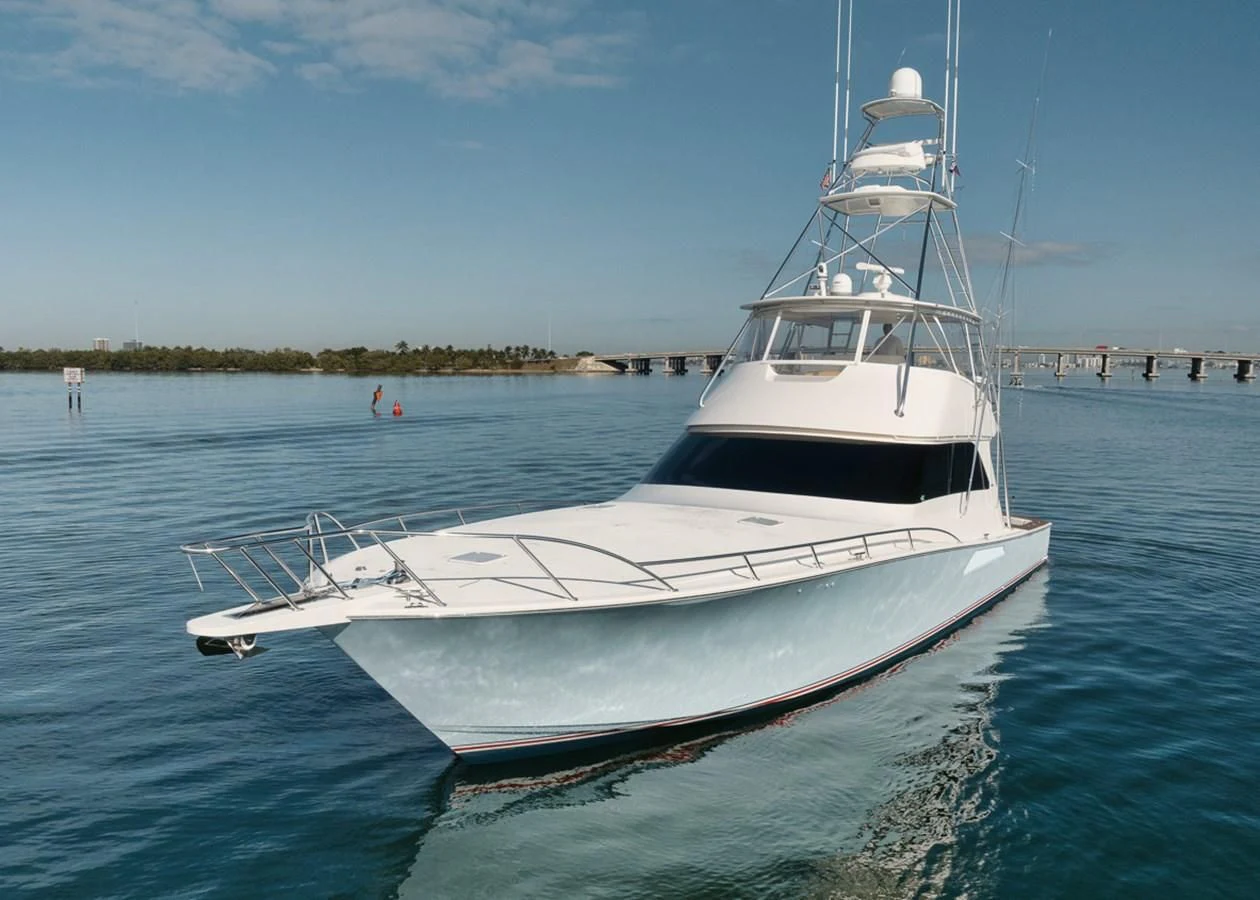 a boat on the water aboard 68 VIKING Yacht for Sale
