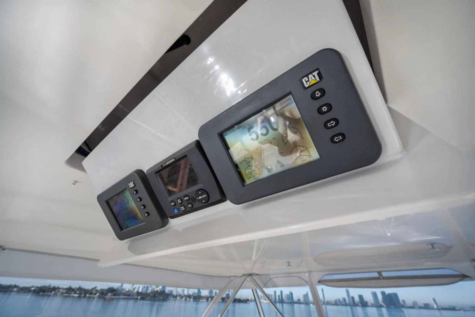 a couple of cell phones aboard 68 VIKING Yacht for Sale