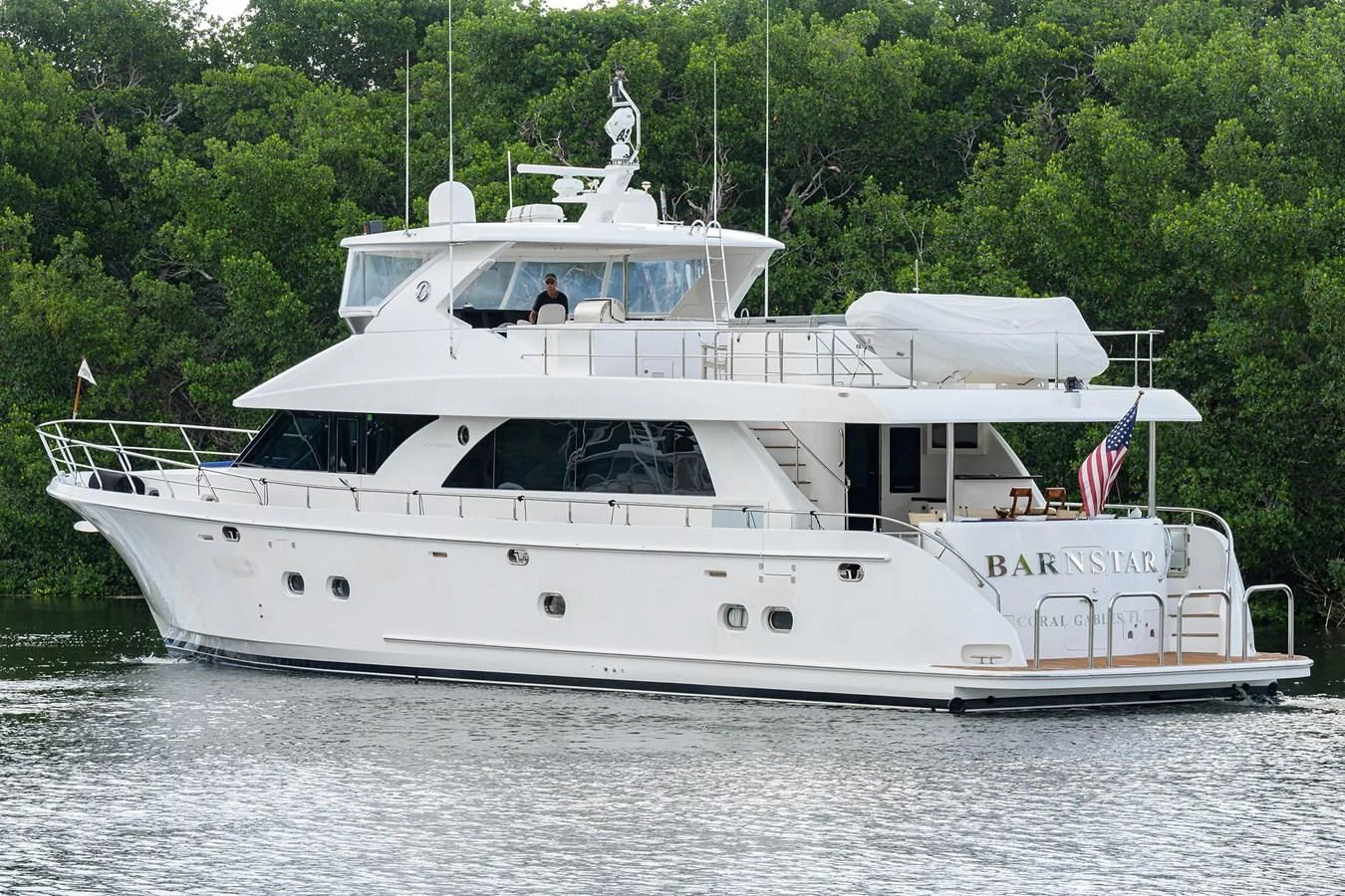 a boat on the water aboard BARNSTAR Yacht for Sale