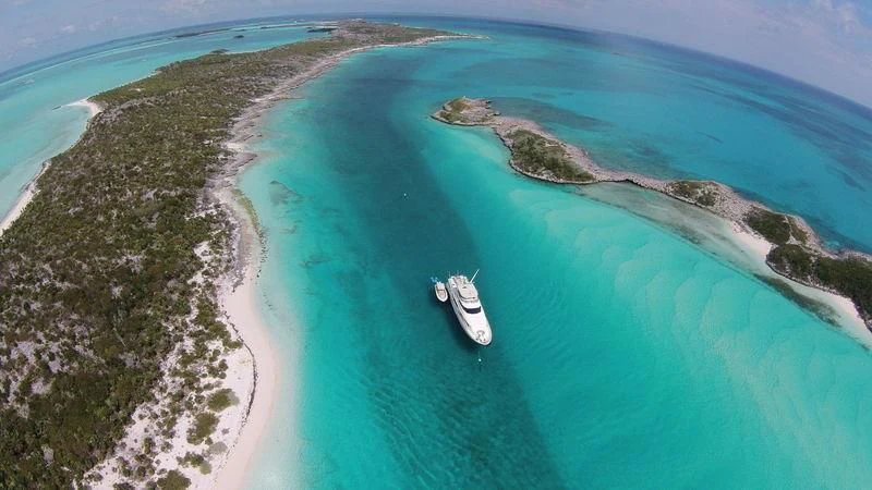 a boat on the water aboard GRATITUDE Yacht for Sale