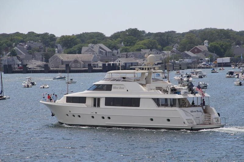 a boat on the water aboard GRATITUDE Yacht for Sale