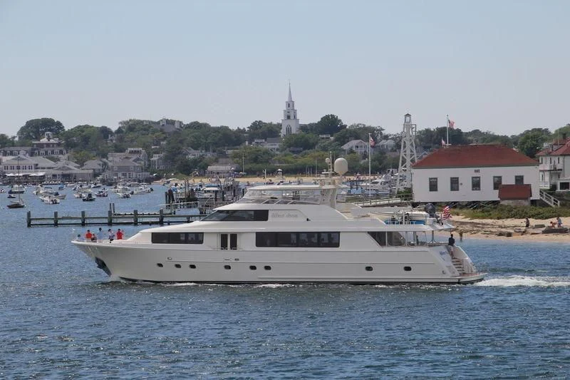 a boat on the water aboard GRATITUDE Yacht for Sale