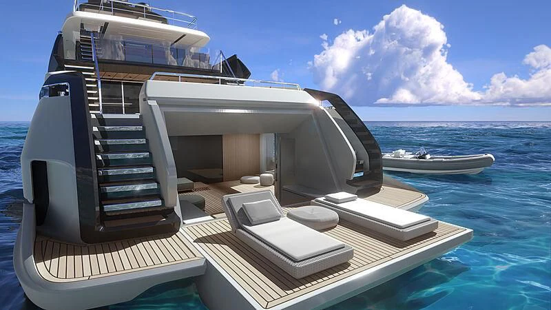 a boat on the water aboard OCEAN ANGEL Yacht for Sale