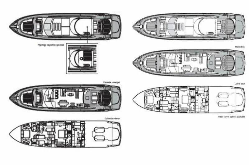 diagram aboard FREE WILLI Yacht for Sale