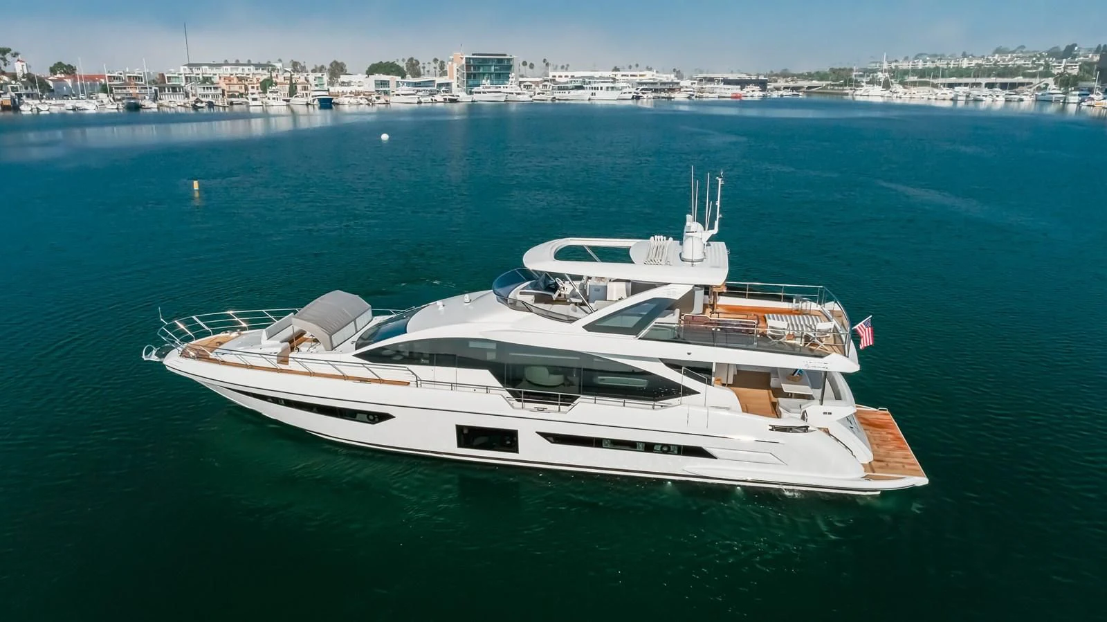 a boat on the water aboard AZIMUT 25 METRI GRANDE Yacht for Sale