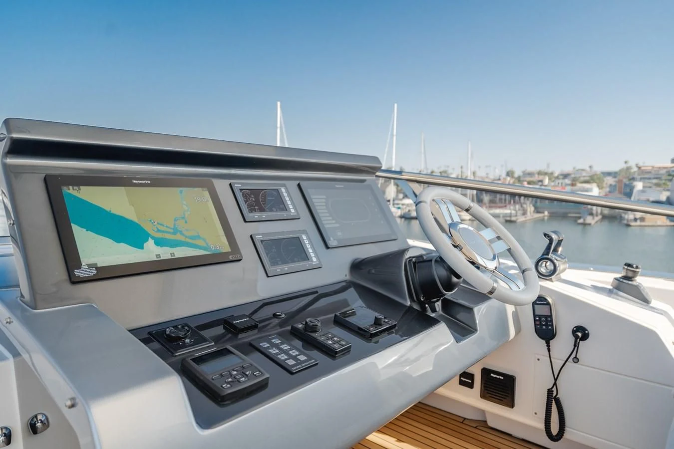 a cockpit of a plane aboard AZIMUT 25 METRI GRANDE Yacht for Sale
