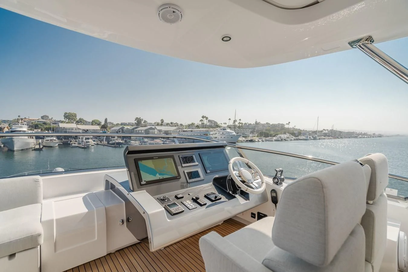 a boat on the water aboard AZIMUT 25 METRI GRANDE Yacht for Sale