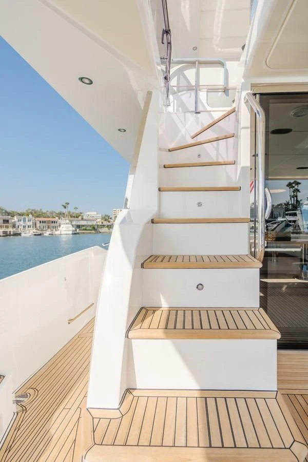 a boat on a deck aboard AZIMUT 25 METRI GRANDE Yacht for Sale