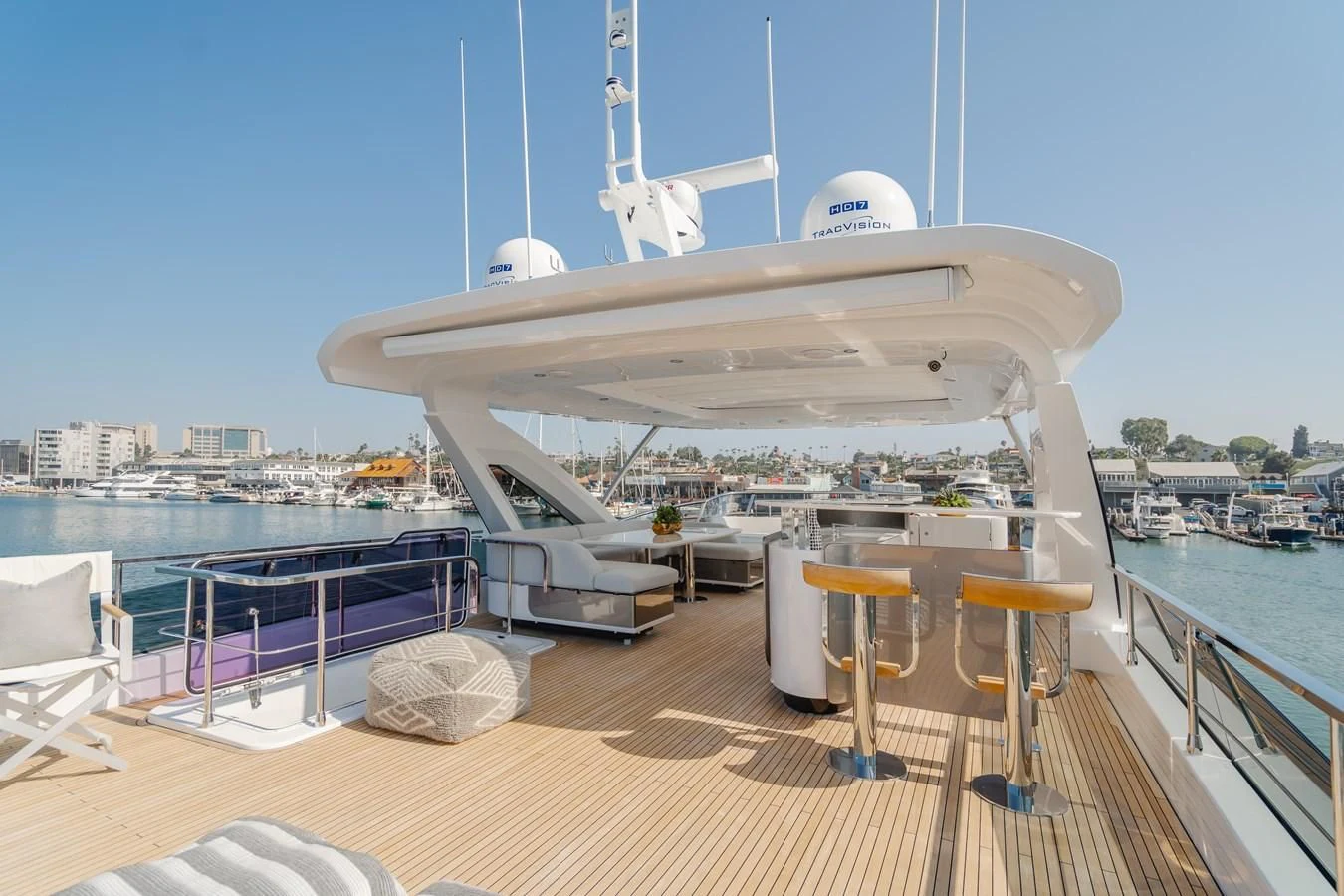 a large white ship docked aboard AZIMUT 25 METRI GRANDE Yacht for Sale