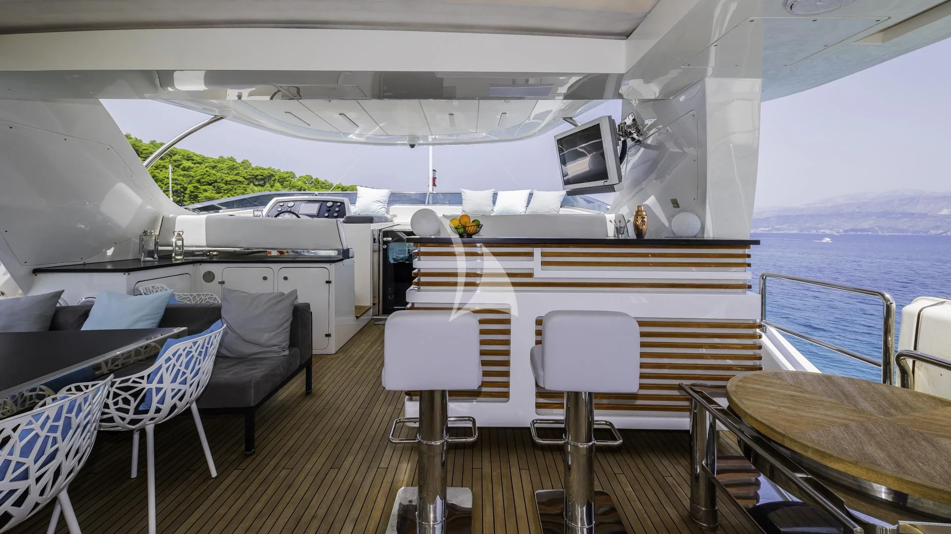 a boat on the water aboard OCEAN DRIVE Yacht for Charter