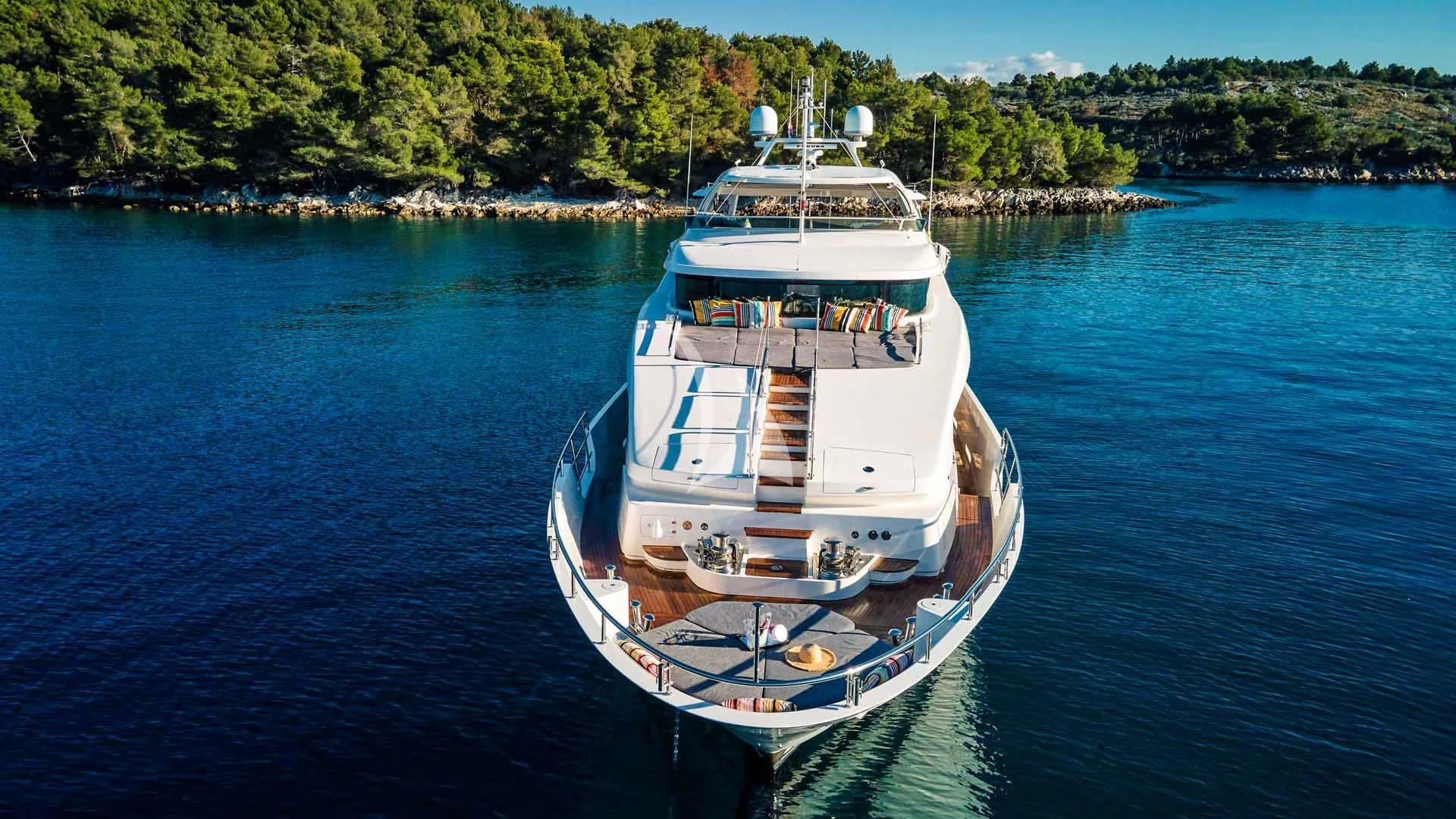 a boat on the water aboard OCEAN DRIVE Yacht for Charter