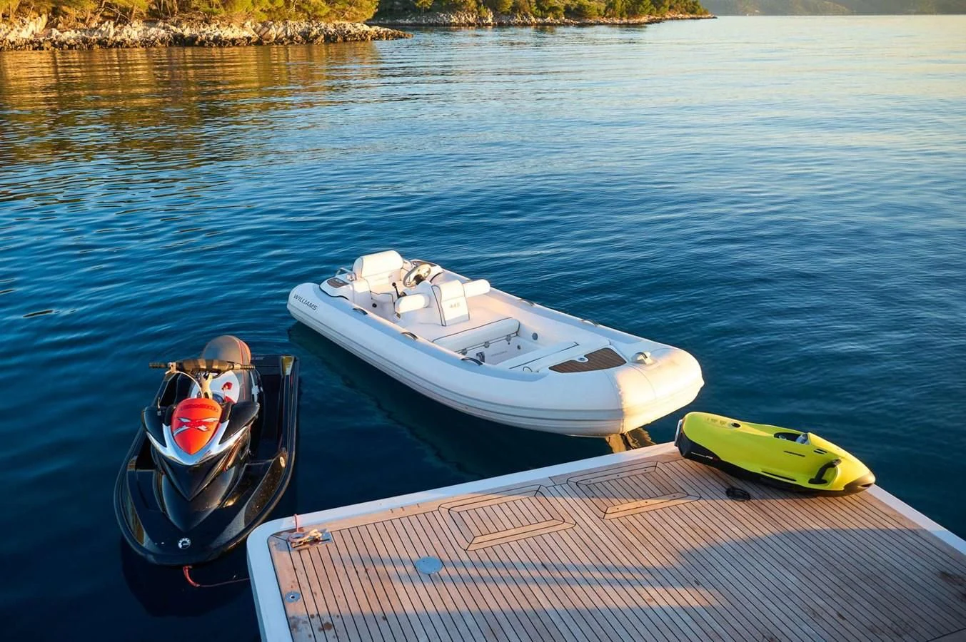 a boat on the water aboard OCEAN DRIVE Yacht for Charter