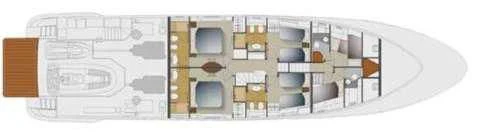 a computer generated image of a building aboard OCEAN DRIVE Yacht for Charter