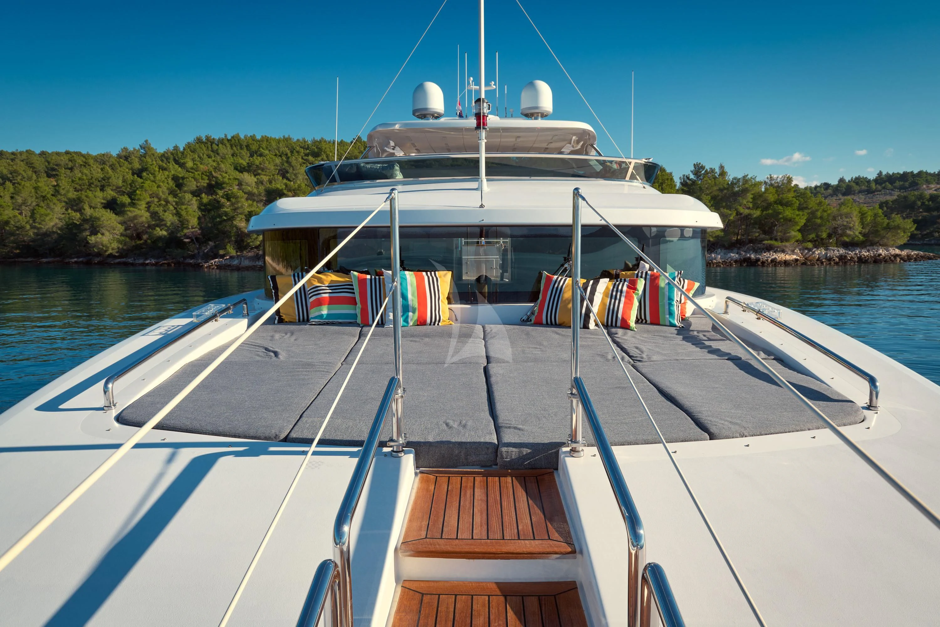 a boat on the water aboard OCEAN DRIVE Yacht for Charter