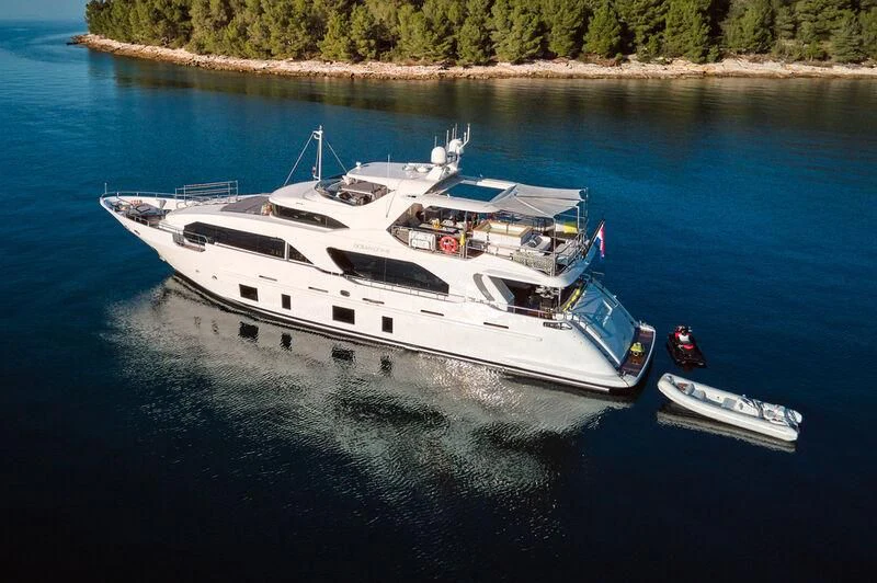 a boat on the water aboard OCEAN DRIVE Yacht for Charter