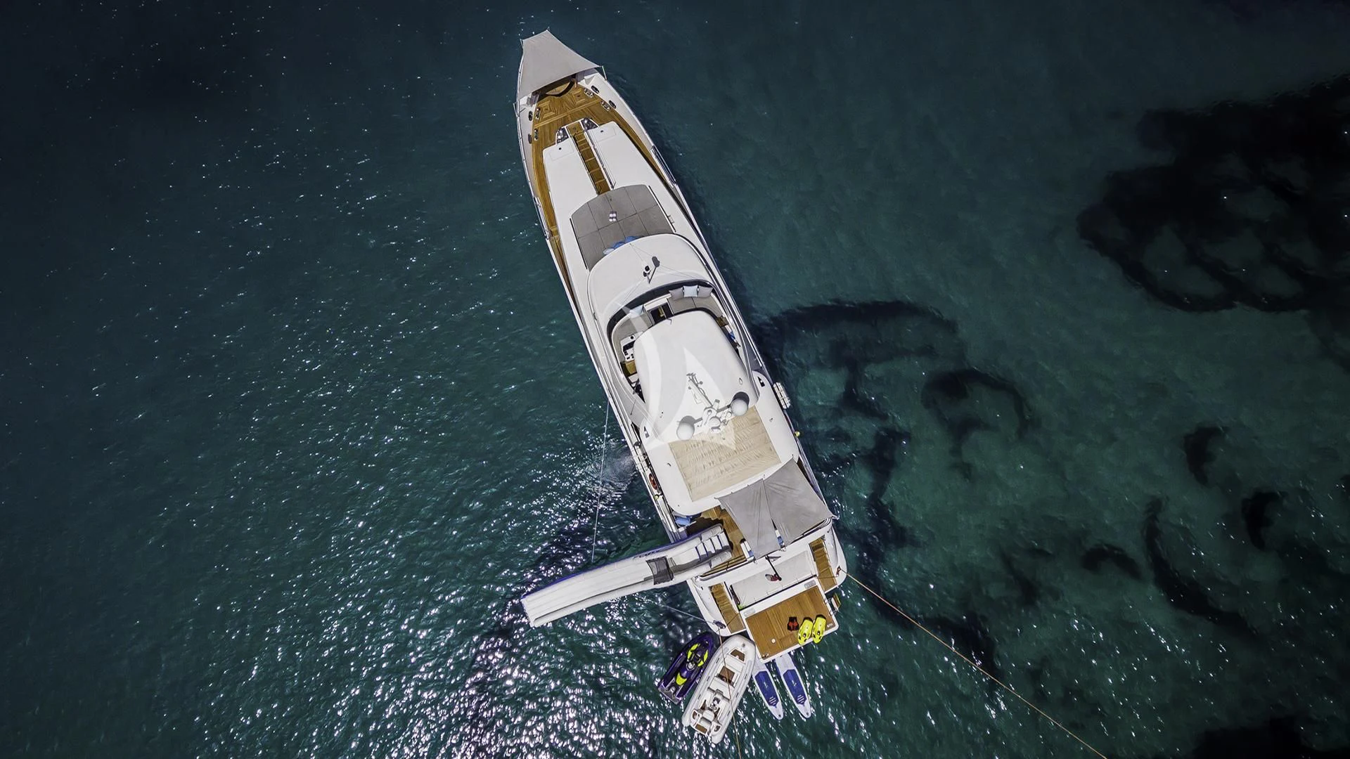 a space shuttle above water aboard OCEAN DRIVE Yacht for Charter