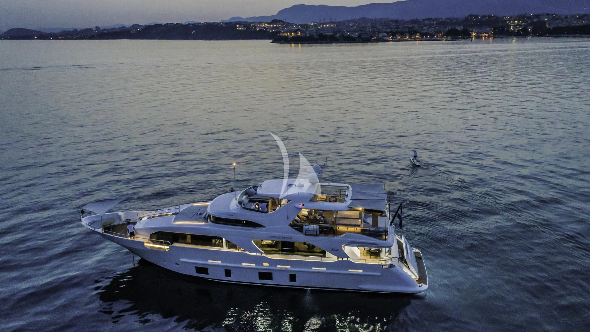 a boat in the water aboard OCEAN DRIVE Yacht for Charter