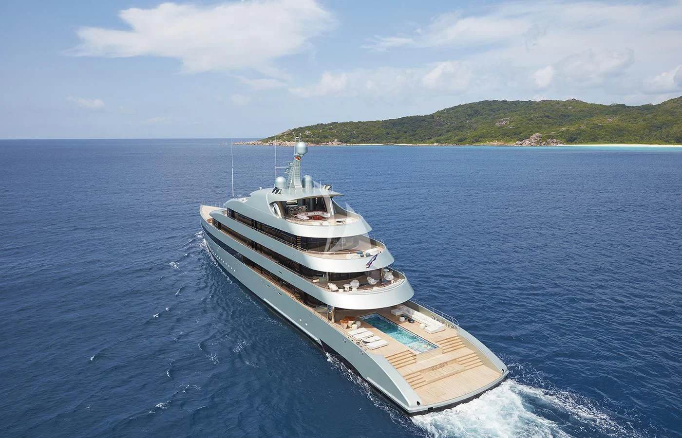 a boat on the water aboard SAVANNAH Yacht for Sale