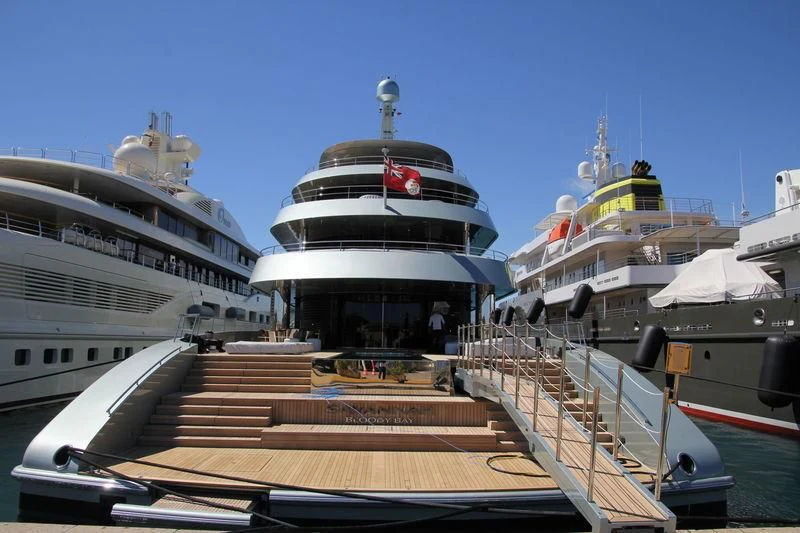 a group of boats docked aboard SAVANNAH Yacht for Sale