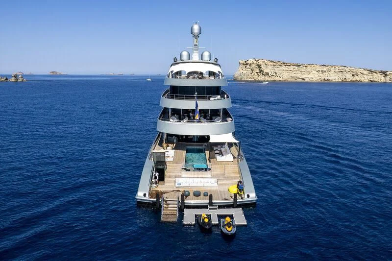a boat in the water aboard SAVANNAH Yacht for Sale