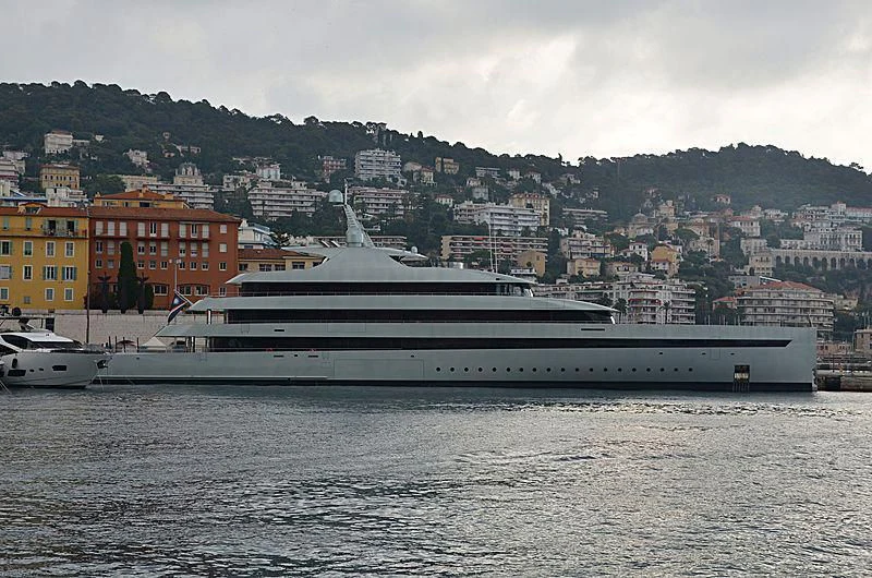 a large cruise ship in the water aboard SAVANNAH Yacht for Sale