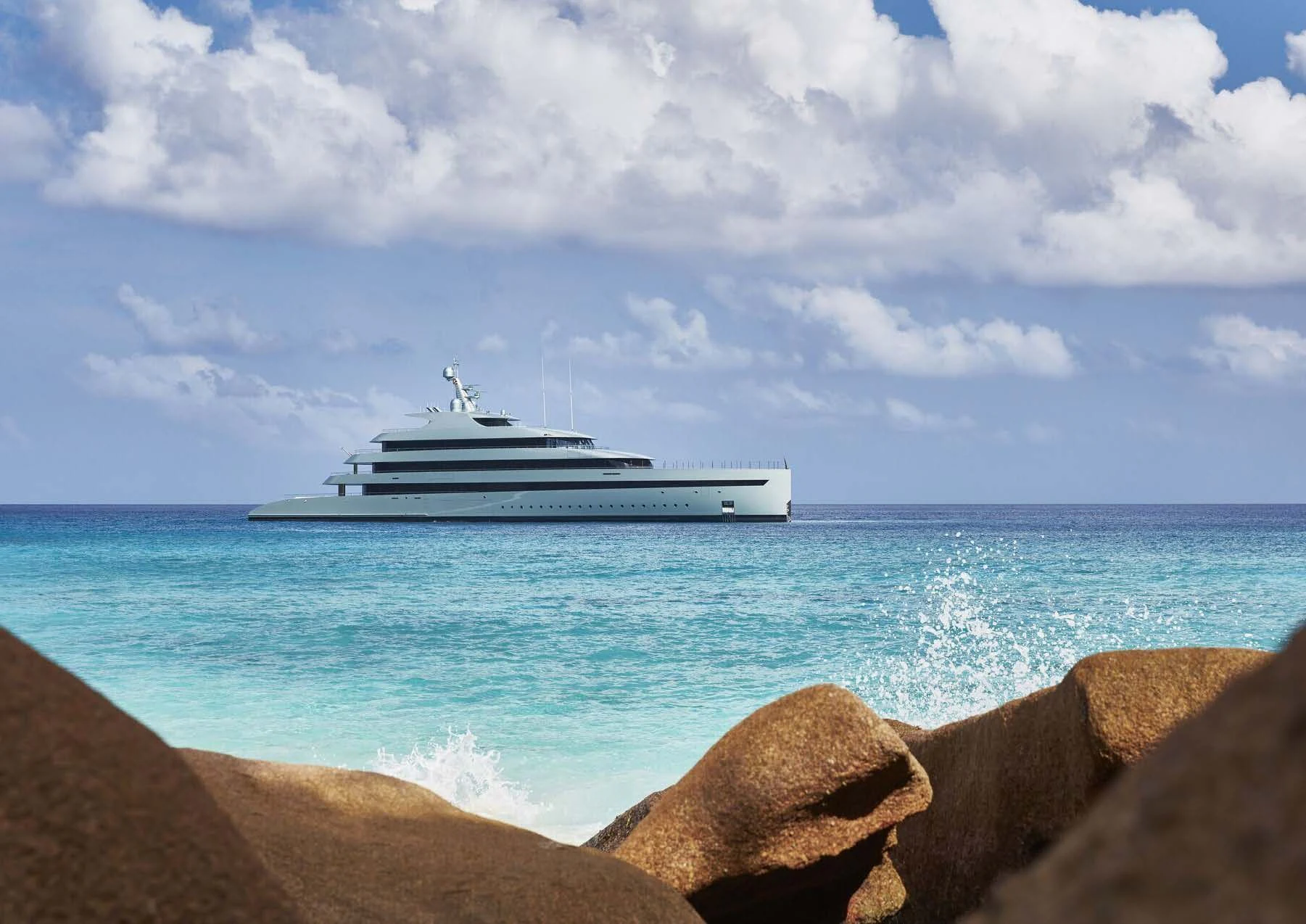 a boat on the water aboard SAVANNAH Yacht for Sale