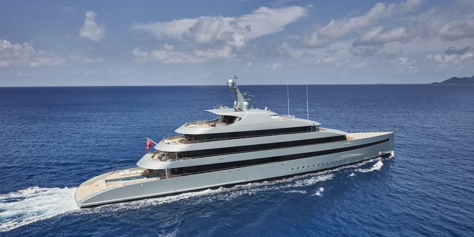 a white boat in the water aboard SAVANNAH Yacht for Sale