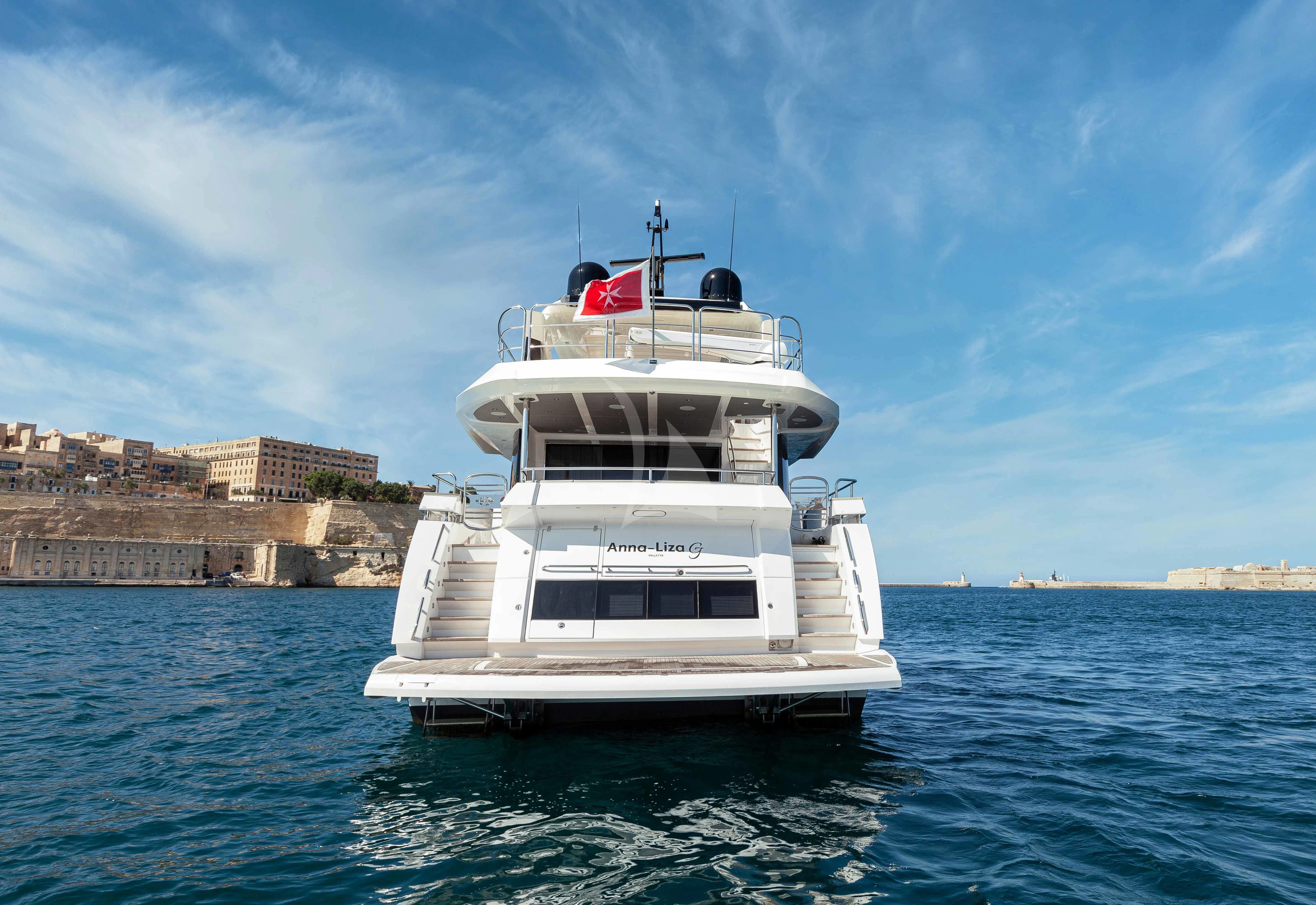 a white boat in the water aboard NEW EDGE Yacht for Sale