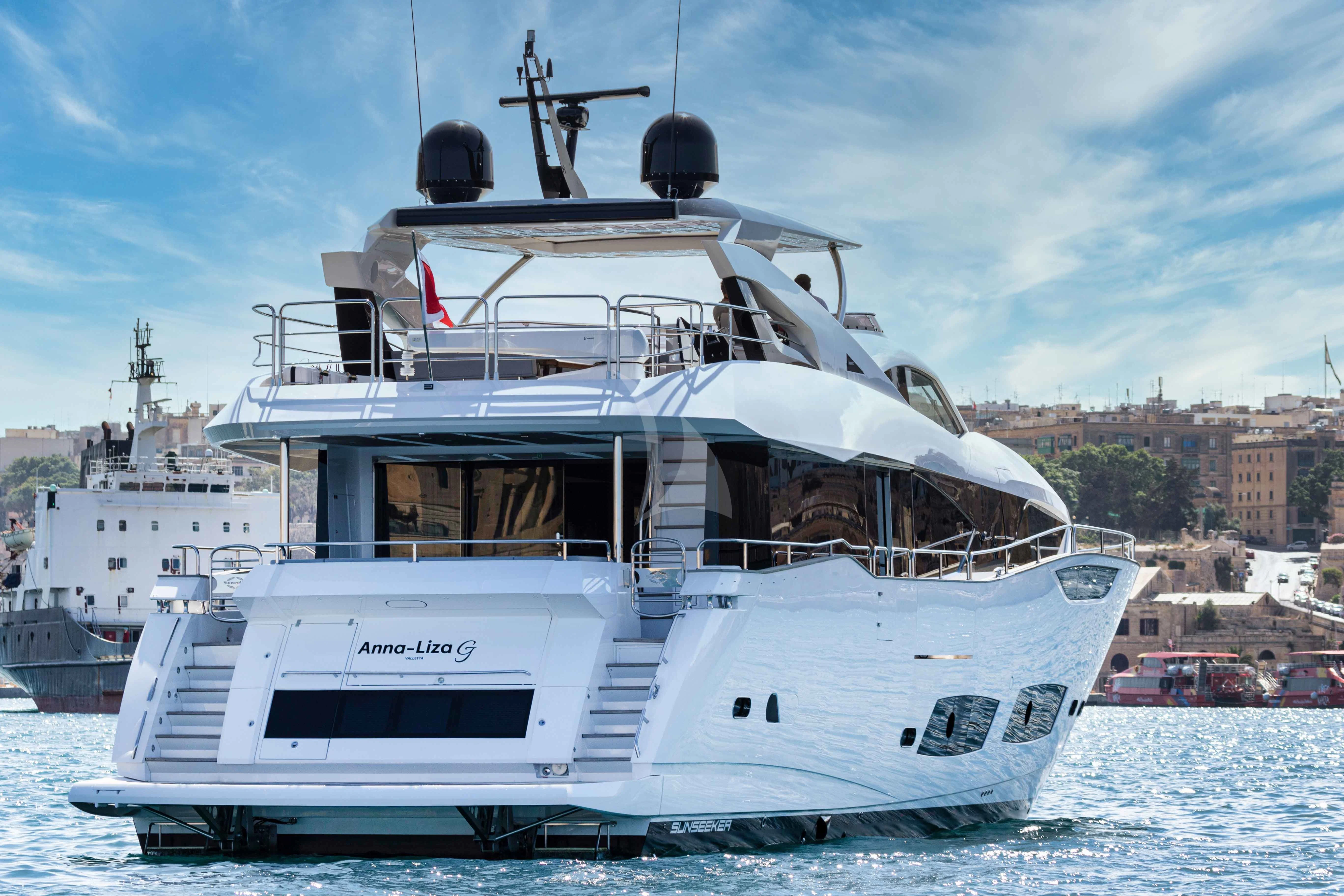 a white boat in the water aboard NEW EDGE Yacht for Sale