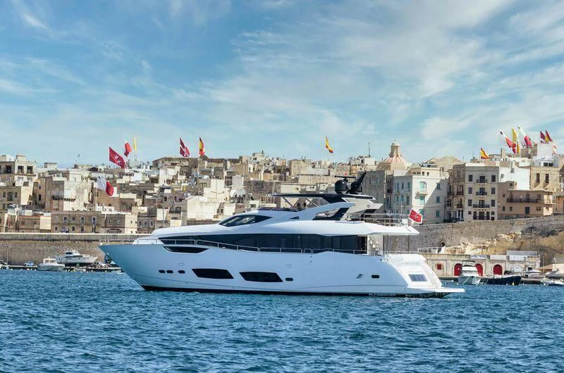 a boat on the water aboard NEW EDGE Yacht for Sale