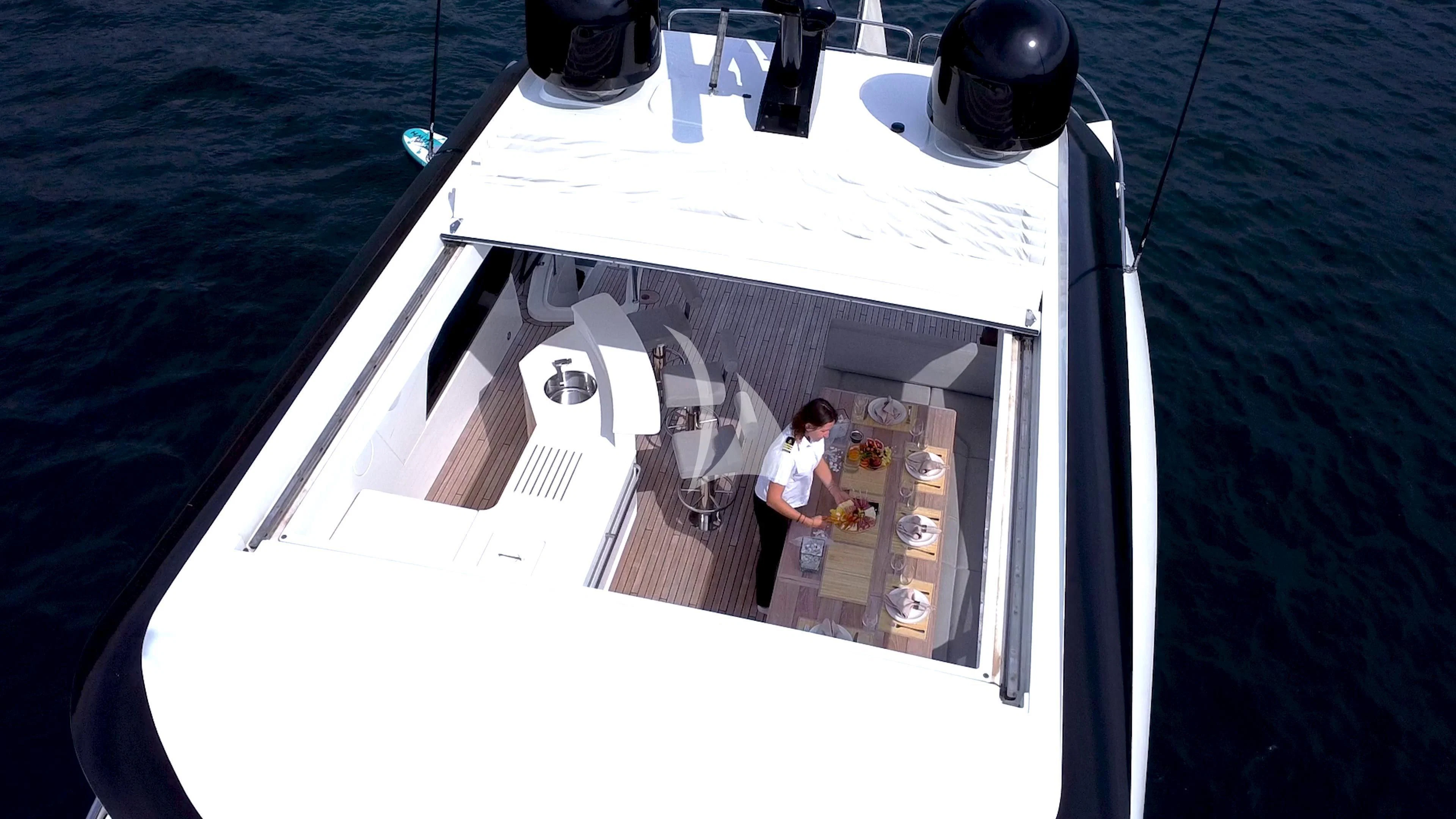a boat on the water aboard NEW EDGE Yacht for Sale