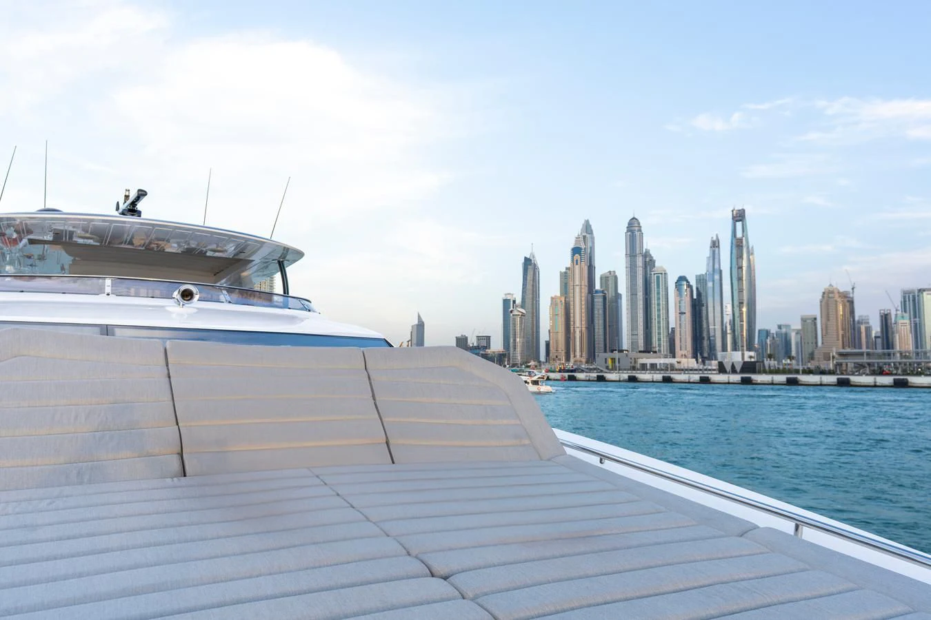 a boat on the water aboard NEW EDGE Yacht for Sale