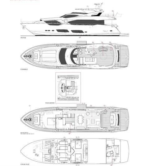 diagram aboard NEW EDGE Yacht for Sale