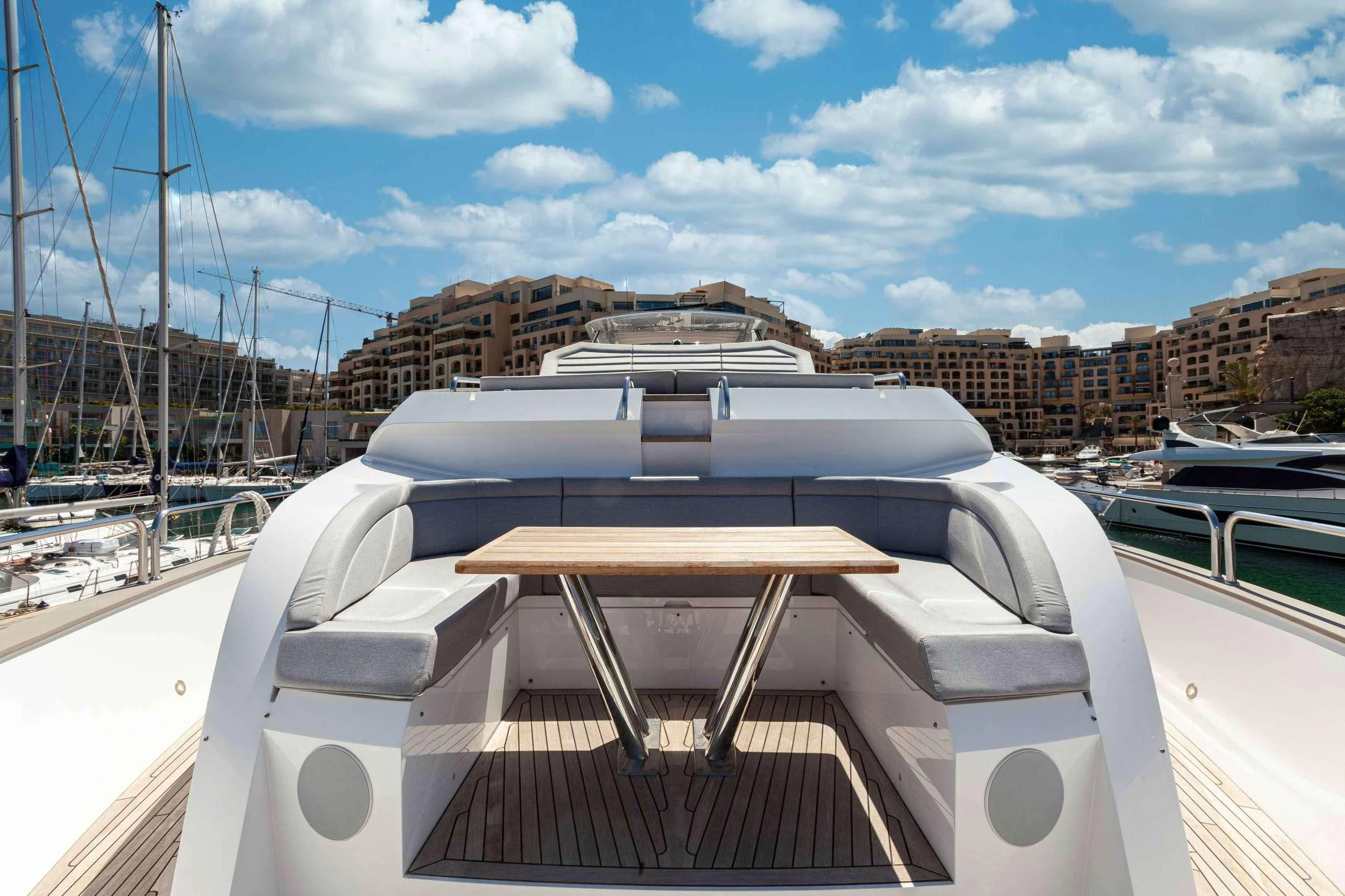 a boat on the water aboard NEW EDGE Yacht for Sale