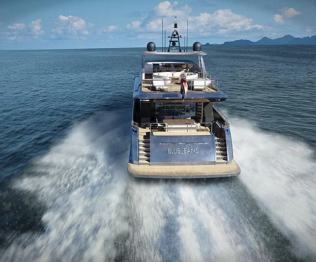 a boat on the water aboard BLUE JEANS Yacht for Sale