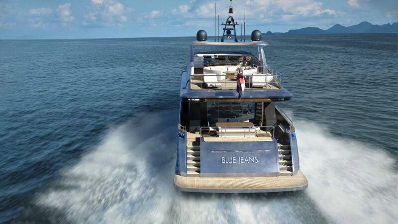 a boat on the water aboard BLUE JEANS Yacht for Sale