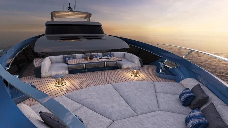 a boat on a boat aboard BLUE JEANS Yacht for Sale