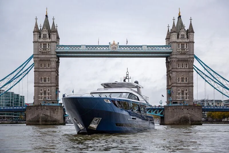 a boat in the water aboard BLUE JEANS Yacht for Sale