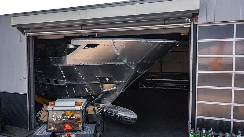 a large metal object aboard BLUE JEANS Yacht for Sale