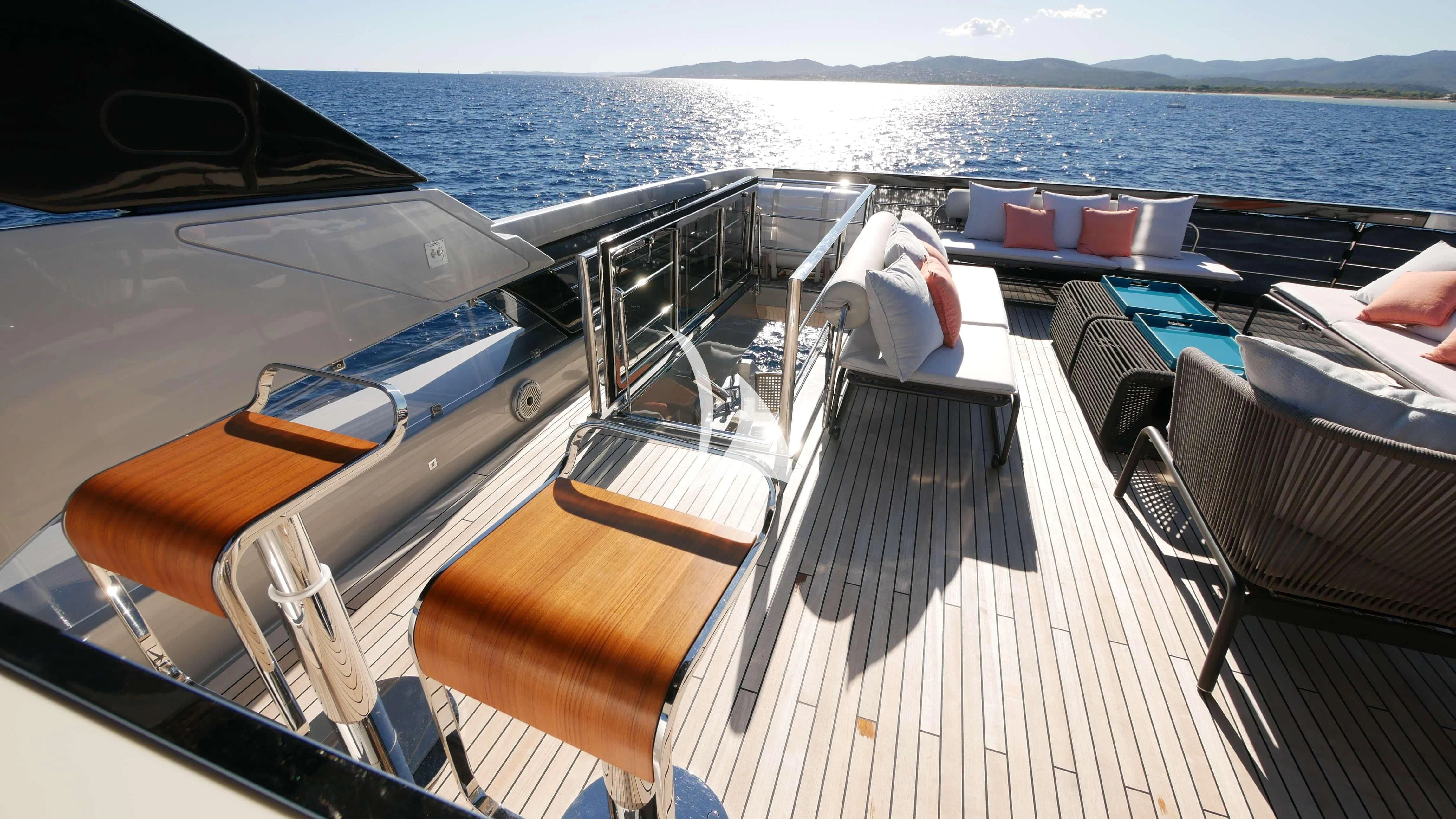 a boat on the water aboard BASILIC Yacht for Sale