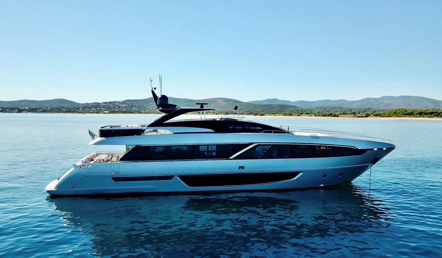 a boat on the water aboard BASILIC Yacht for Sale