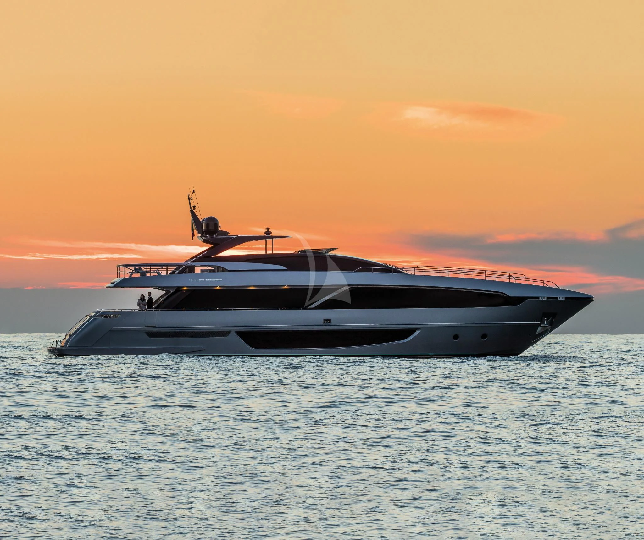 a boat on the water aboard BASILIC Yacht for Sale