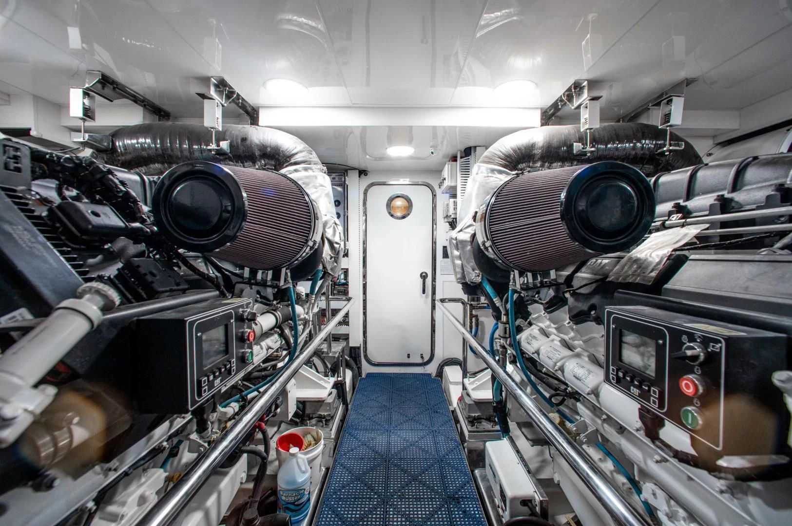 a room with a large machine aboard TRINITY Yacht for Sale