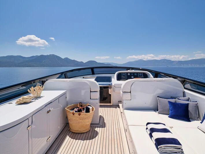a boat on the water aboard BIANCA Yacht for Sale