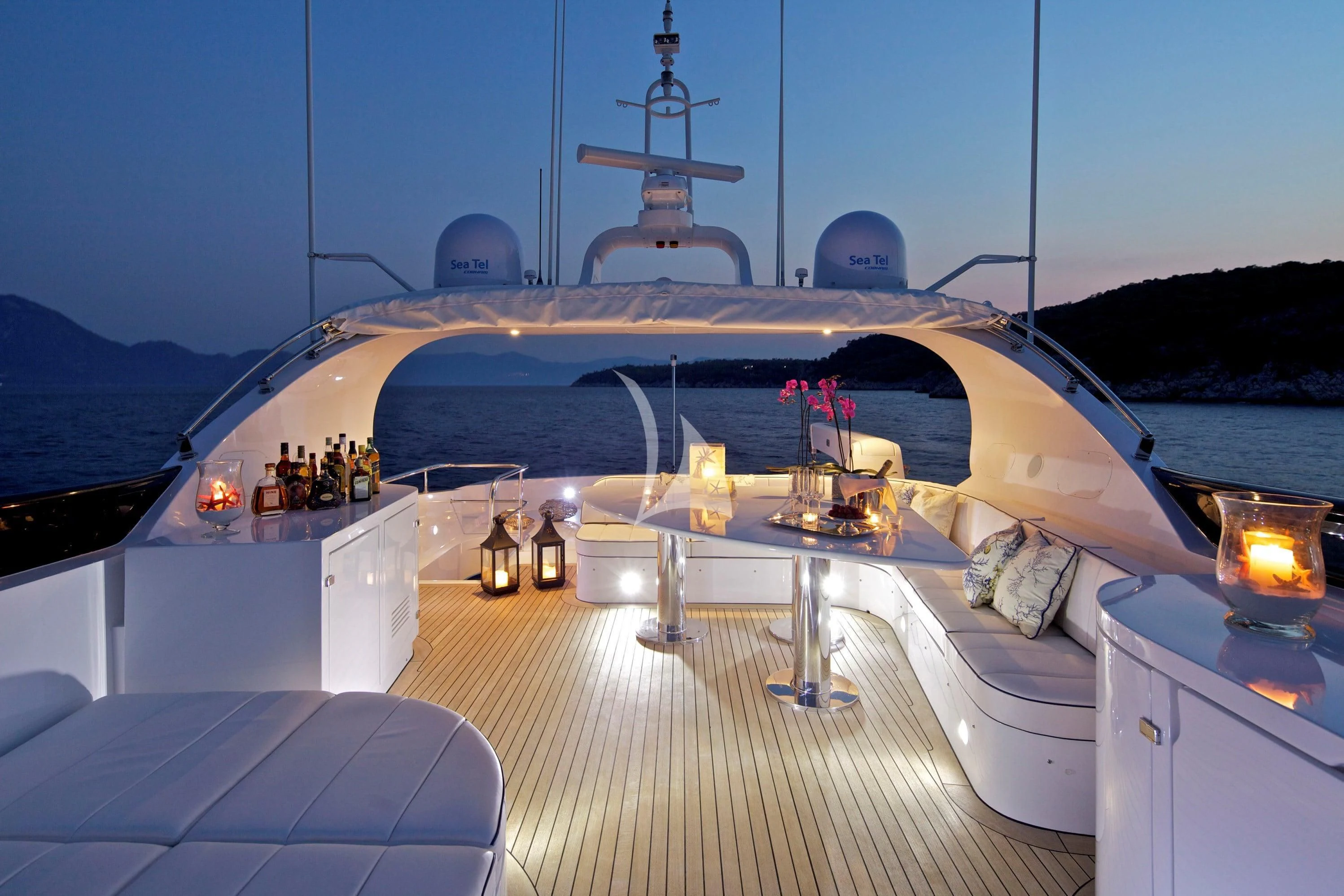 a boat on the water aboard BIANCA Yacht for Sale