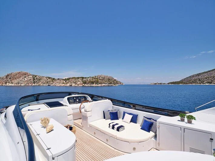 a boat on the water aboard BIANCA Yacht for Sale