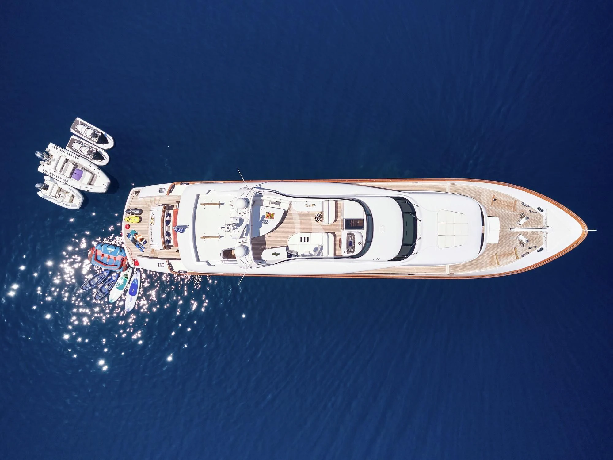 a space ship in space aboard BIANCA Yacht for Sale