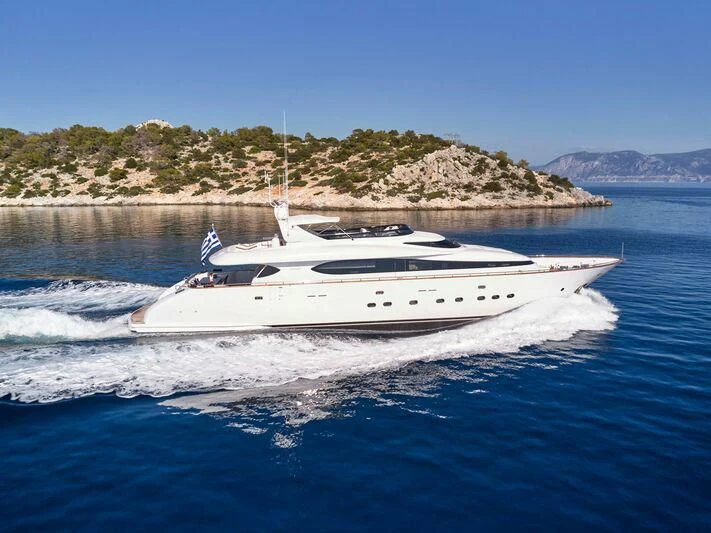 a boat on the water aboard BIANCA Yacht for Sale